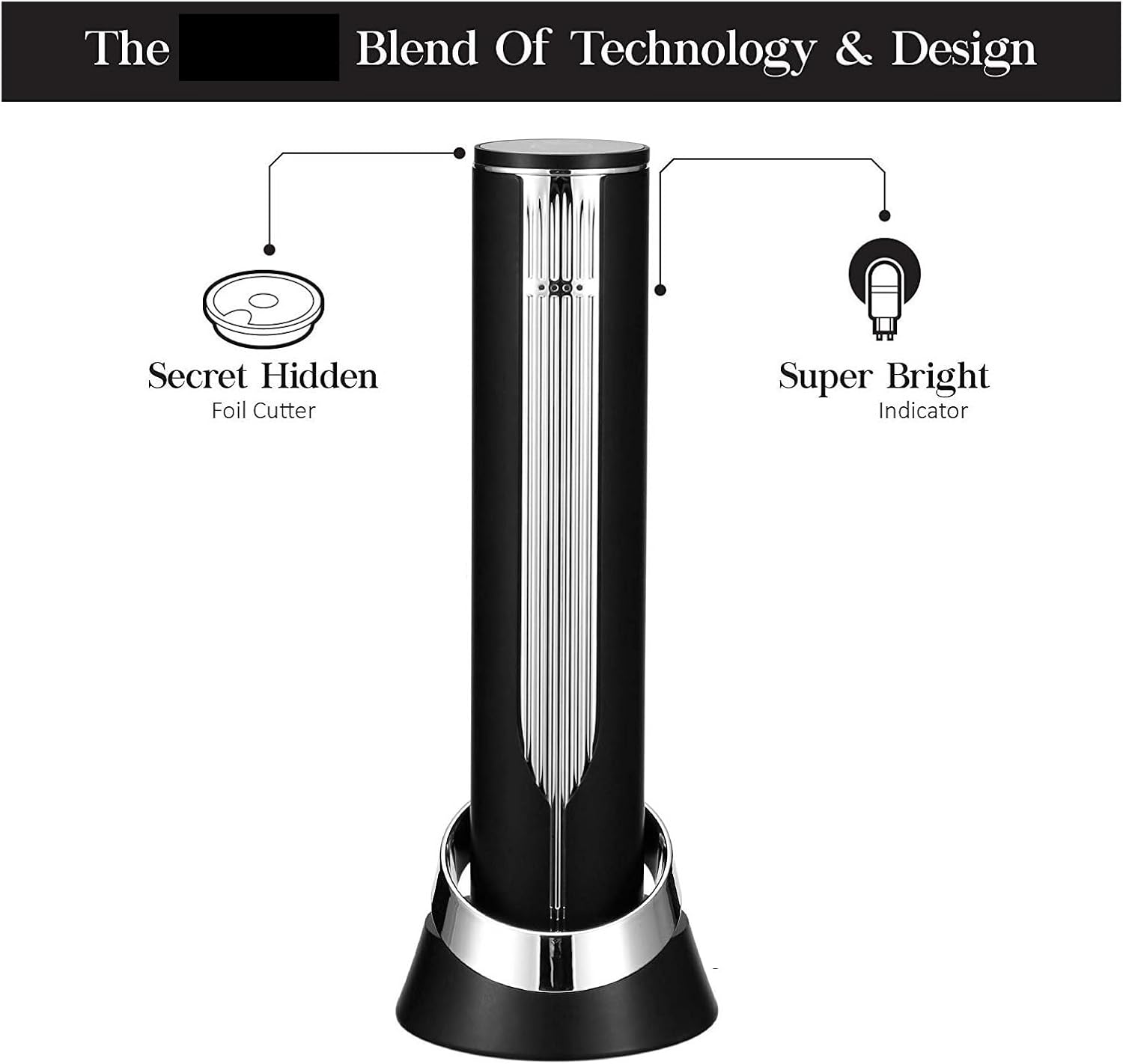 Fit for Automatic Electric Wine Corkscrew - Cordless Wine Bottle Opener with Stand & Foil Cutter - Bar Accessory & Gift Set(Opener and Decanter)