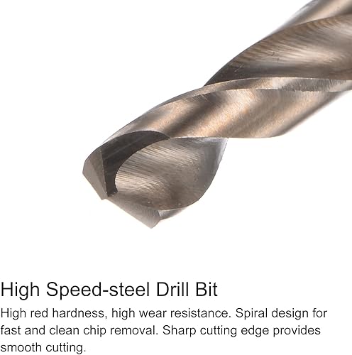 Miniatura 10 de HARFINGTON Juego de grifos y brocas, 8#-36 UNF 2B recto, rosca de fresado de rosca, acero cobalto M35 de alta velocidad (HSS-CO)