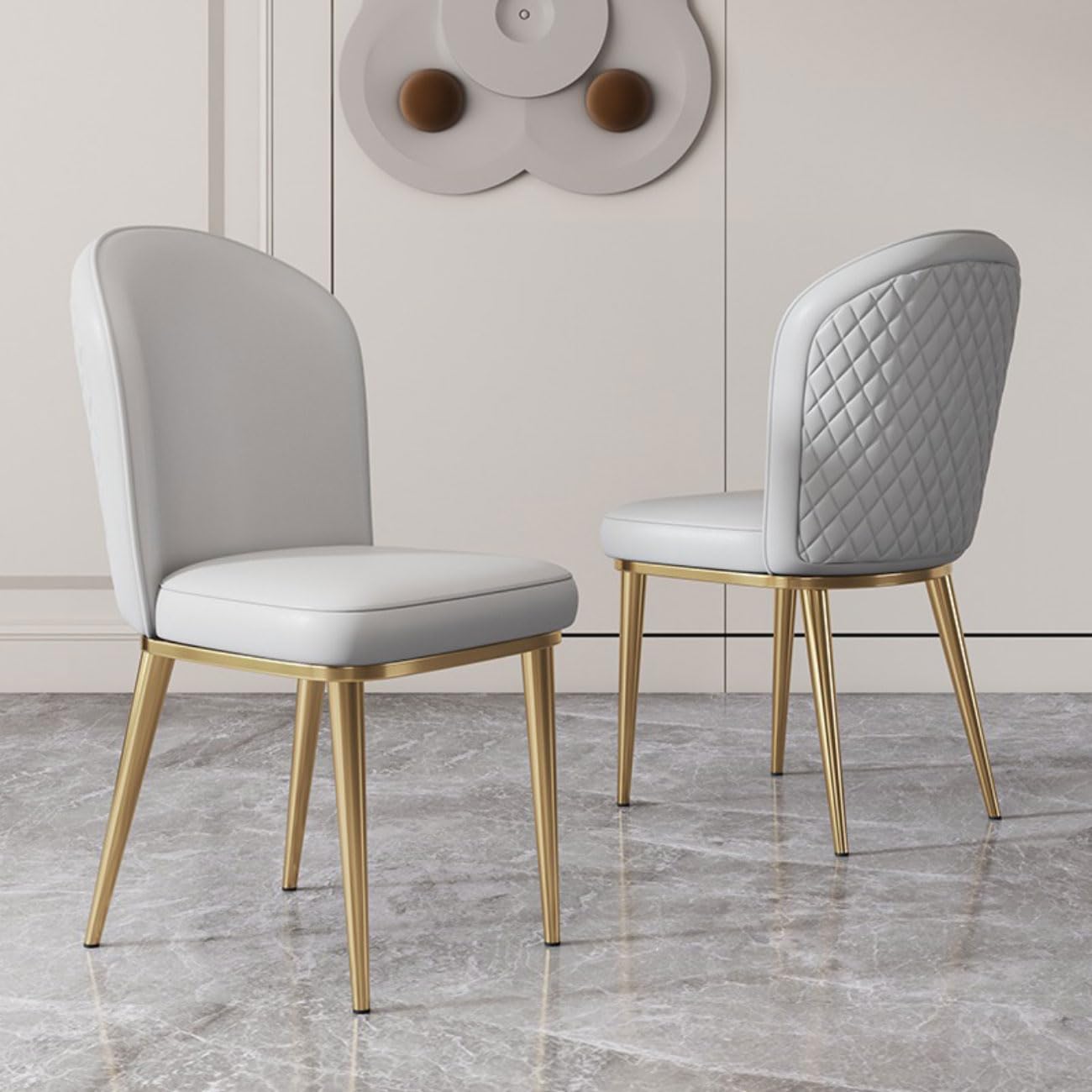 Chaise de salle à manger décontractée fauteuil salon métal