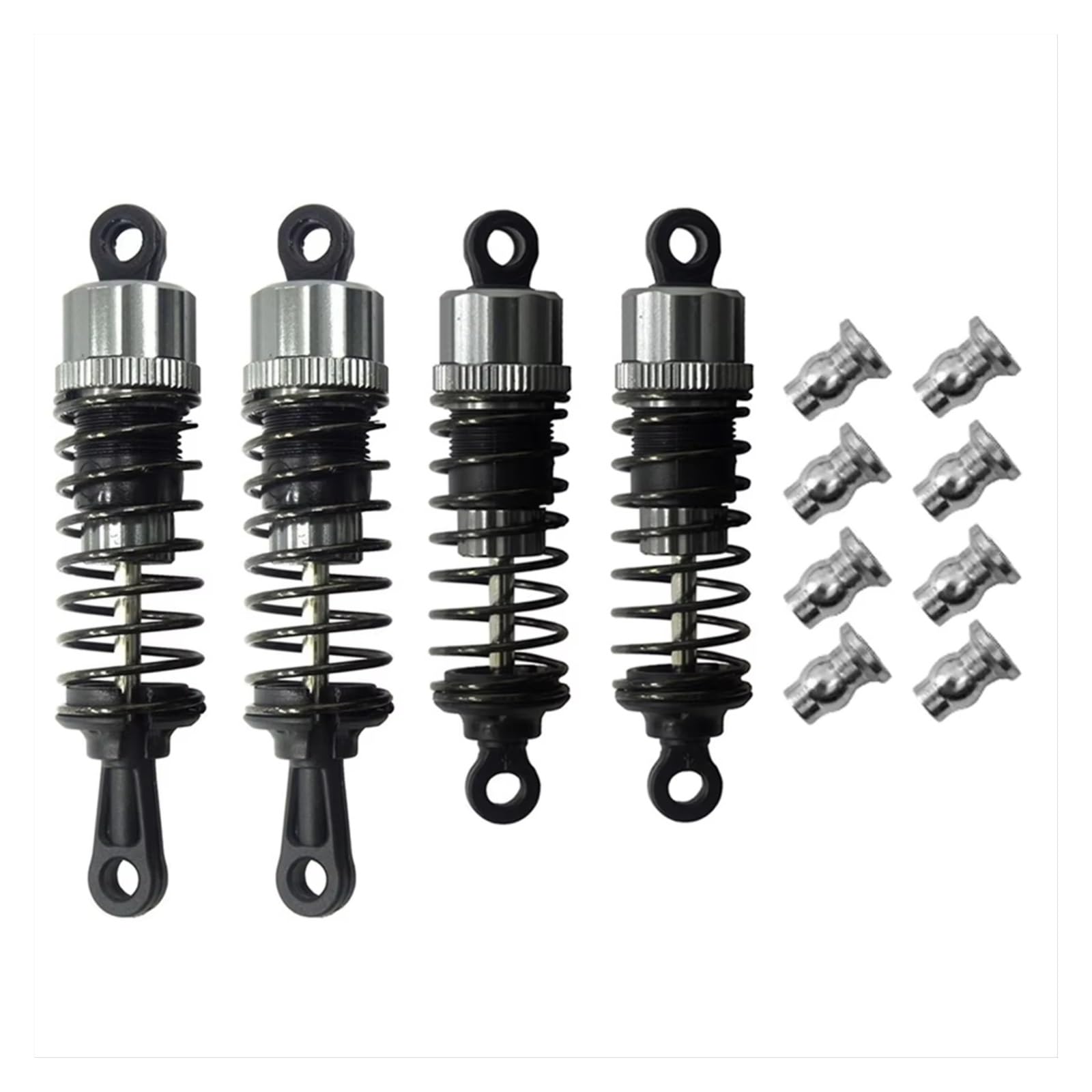 Amortiguadore Coche RC para Hbx para Haiboxing 901 901A 903 903A 905 905A 1/12 4 Piezas De Amortiguadores De Metal De Repuesto para Coche RC Accesorios De Repuesto Y Uso