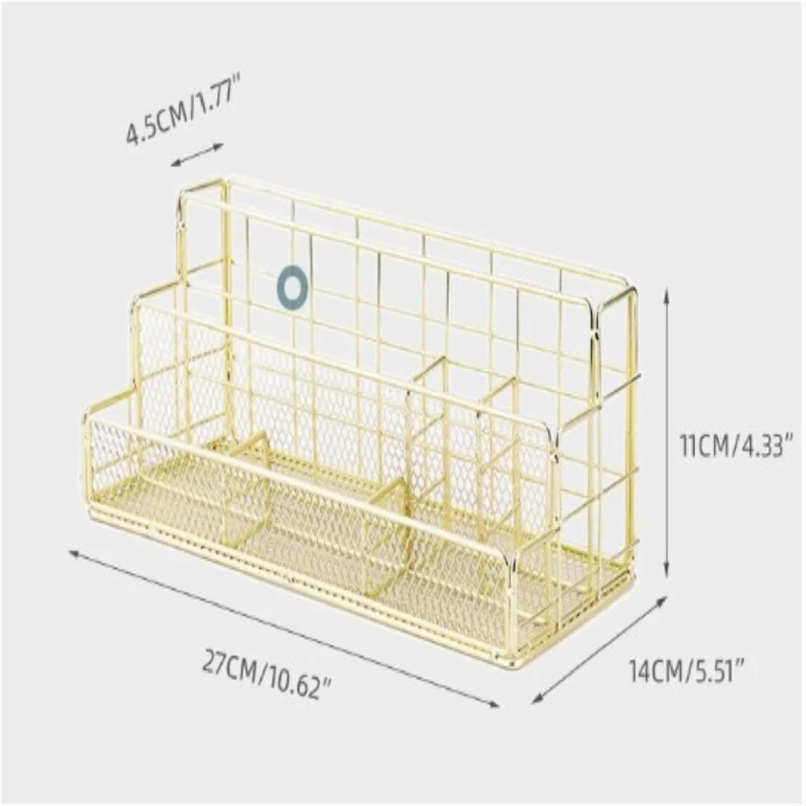 Organizer da scrivania in metallo 2 pezzi: elegante contenitore multifunzionale for ufficio, cosmetici, cancelleria, penne, graffette Per Ufficio,Casa