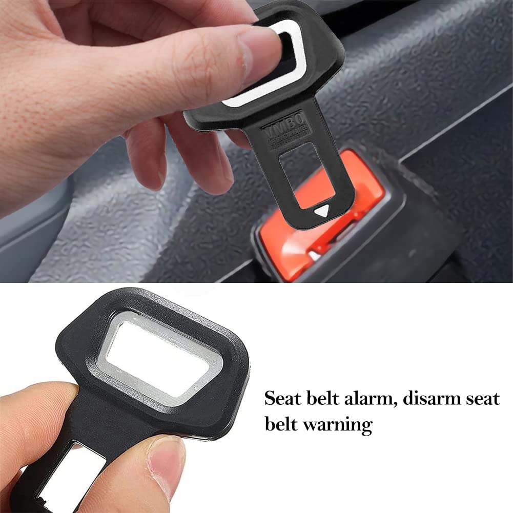 2 Clip Per Cintura Di Sicurezza Auto BAOSROY - Disattiva Allarme Con Apribottiglie Integrato, Nero - Foto 12