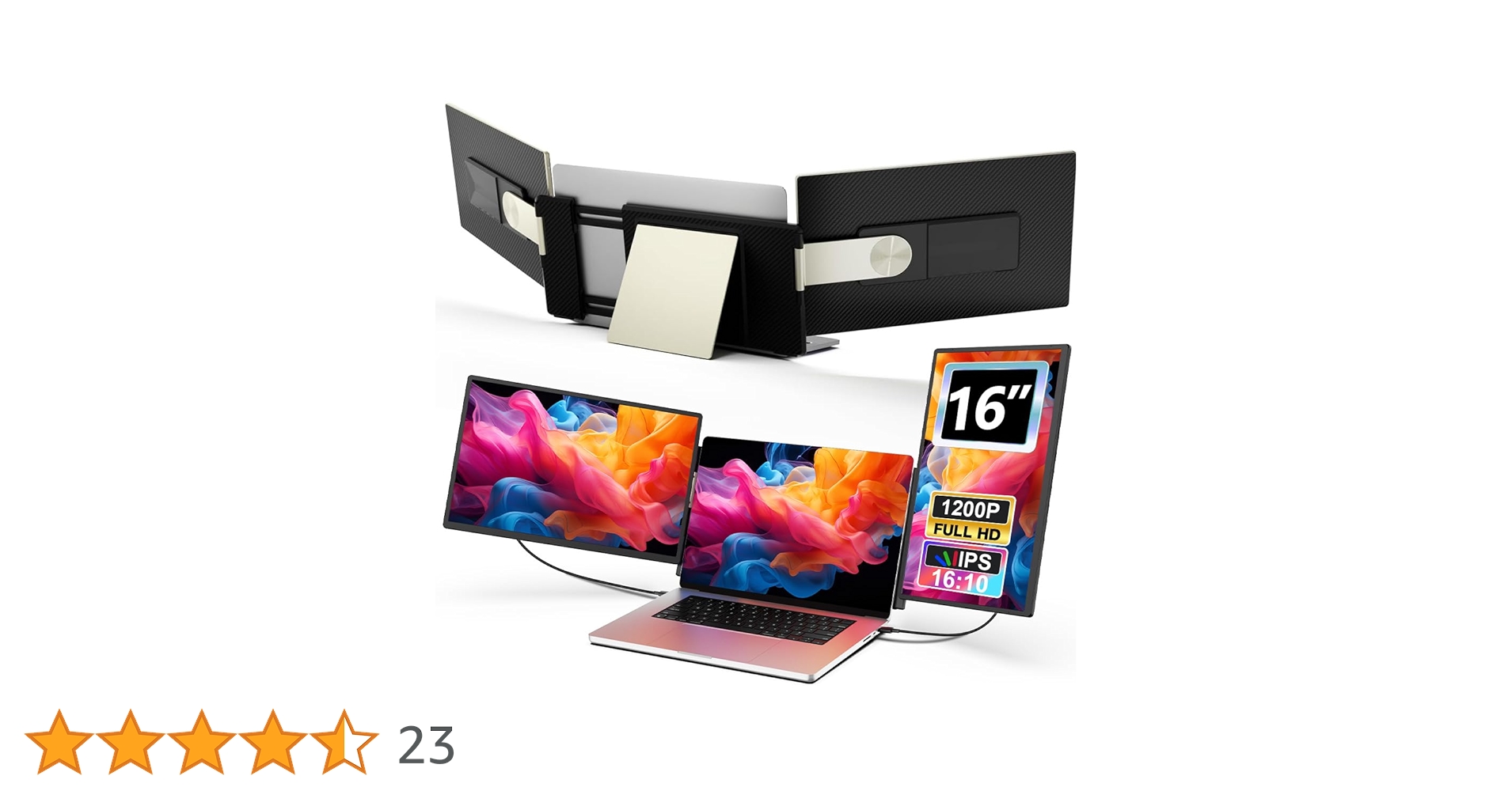 Amazon.co.jp: 16インチモバイルモニターデュアルディスプレイ