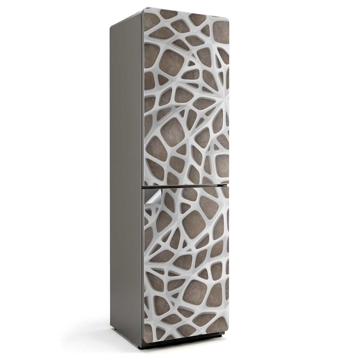 Autocollant Frigo 60x205 cm Décoration Abstraite pour Cuisine Moderne