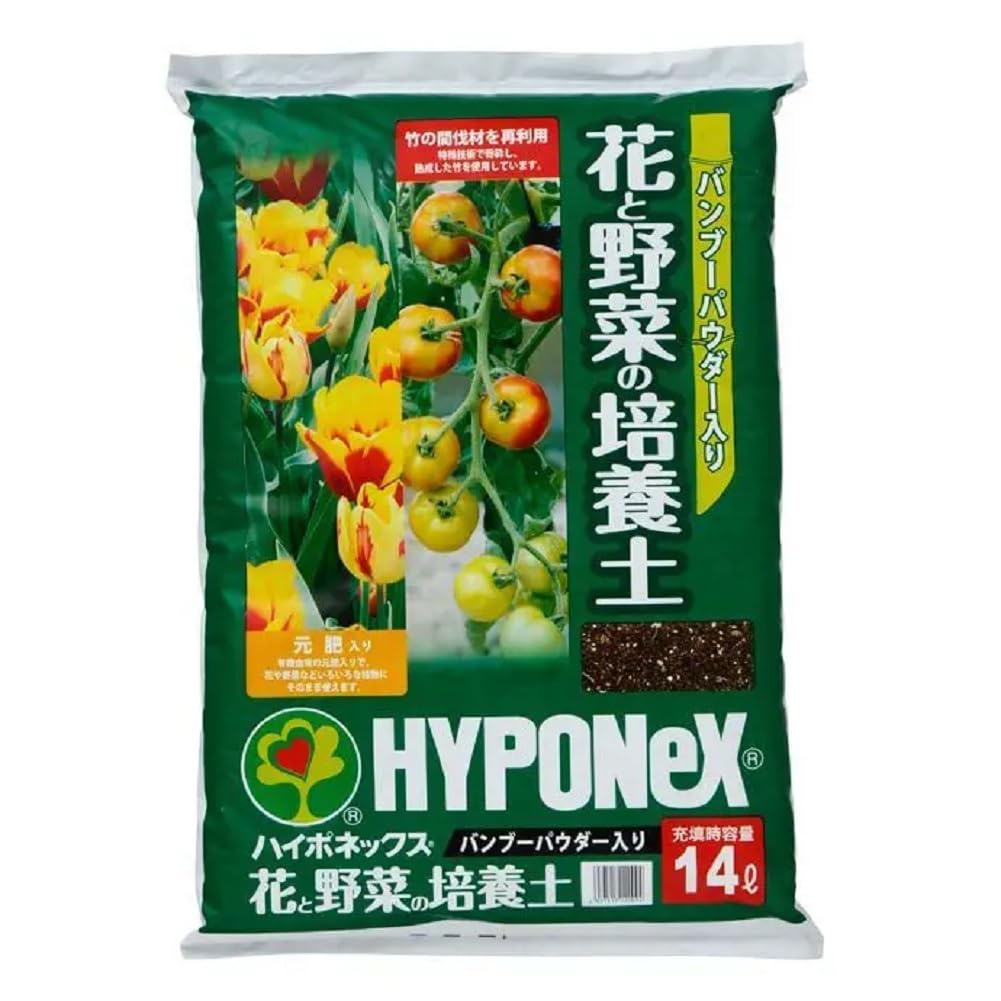 Amazon.co.jp: ハイポネックス バンブーパウダー入り 花と野菜の培養土