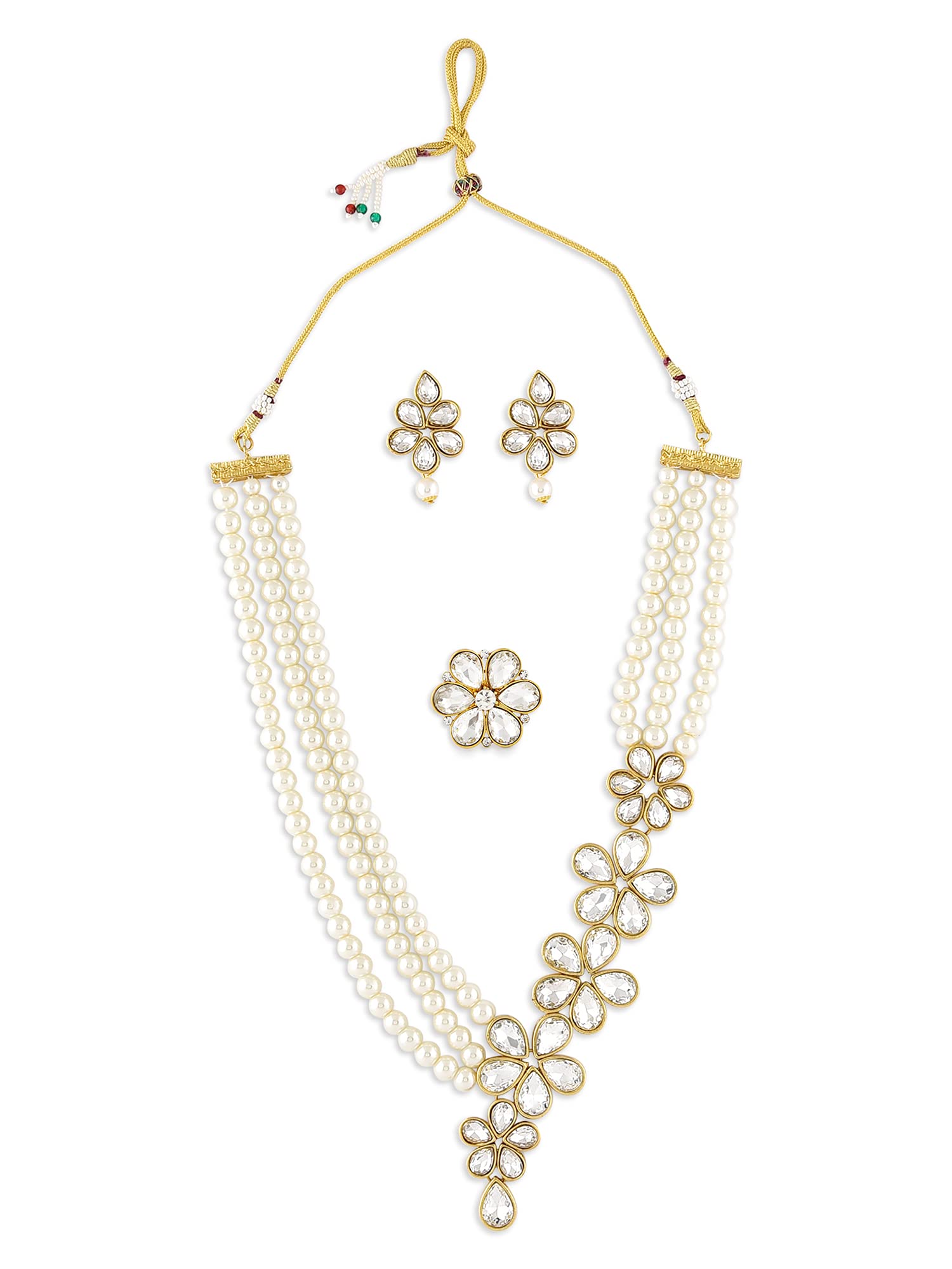See full amazon price history chart for ZAVERI PEARLS Gold Tone Multistrand Pearls Ethnic Necklace Earring & Ring Set For Women-ZPFK10726 ZAVERI PEARLS Gold Tone Multistrand Pearls Ethnic Necklace Earring & Ring Set For Women-ZPFK10726 (B09GN97DFG) Amazon Price History, Amazon Price Tracker