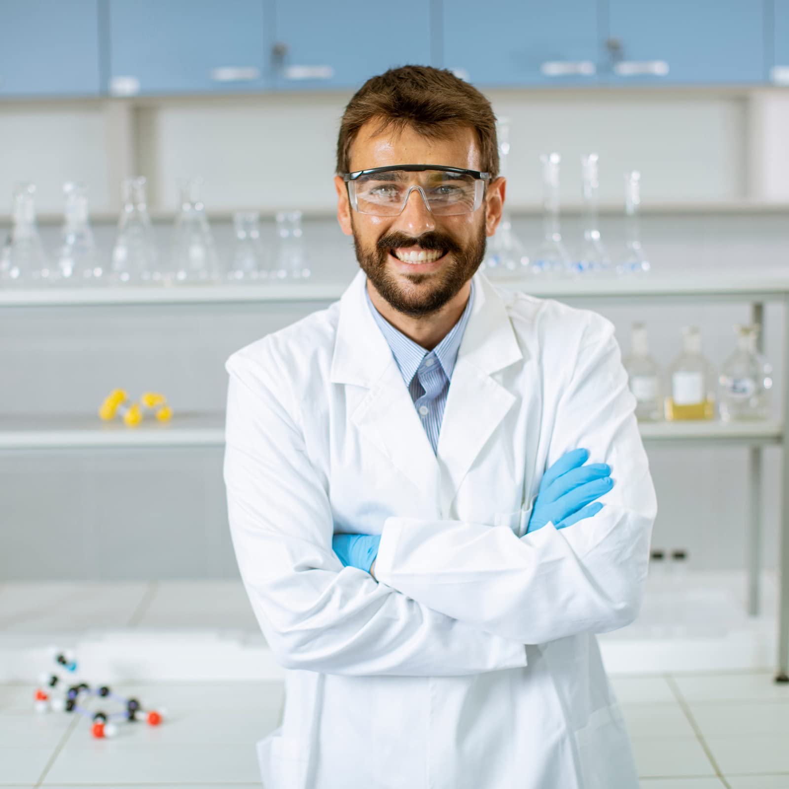 Generico Camice da Lavoro Laboratorio Uomo Donna Bianco Casacca Per Medico Farmacista Estetista Macellaio Massaggiatore Dentista,Personalizzato con logo e nome ricamato