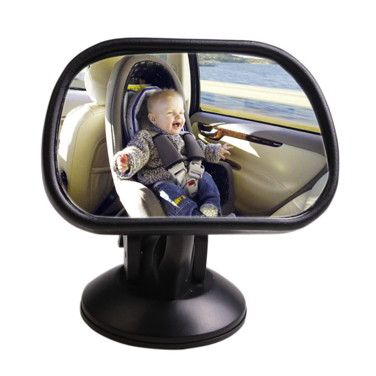 TOYANDONA 3pezzi Specchietto Retrovisore Per Ventosa Ampio Angolo Di Visione Per Sicurezza Auto Per Seggiolini e Passeggini Facile Da Installare e Utilizzare