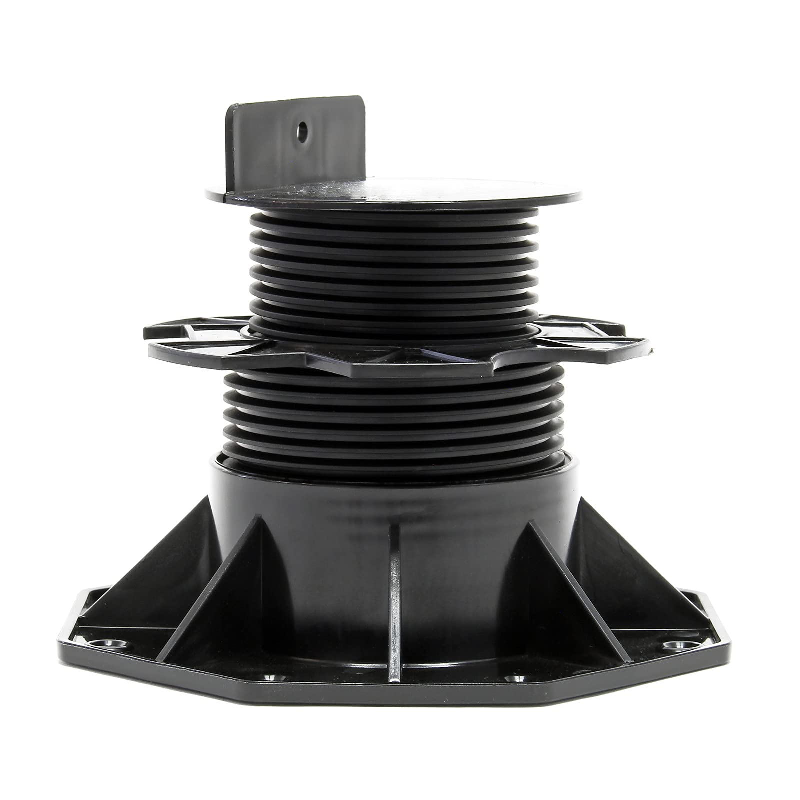 XPOtool Juego de 20 bases regulables para terraza carga máxima 2700kg ajustable en altura 60-128mm