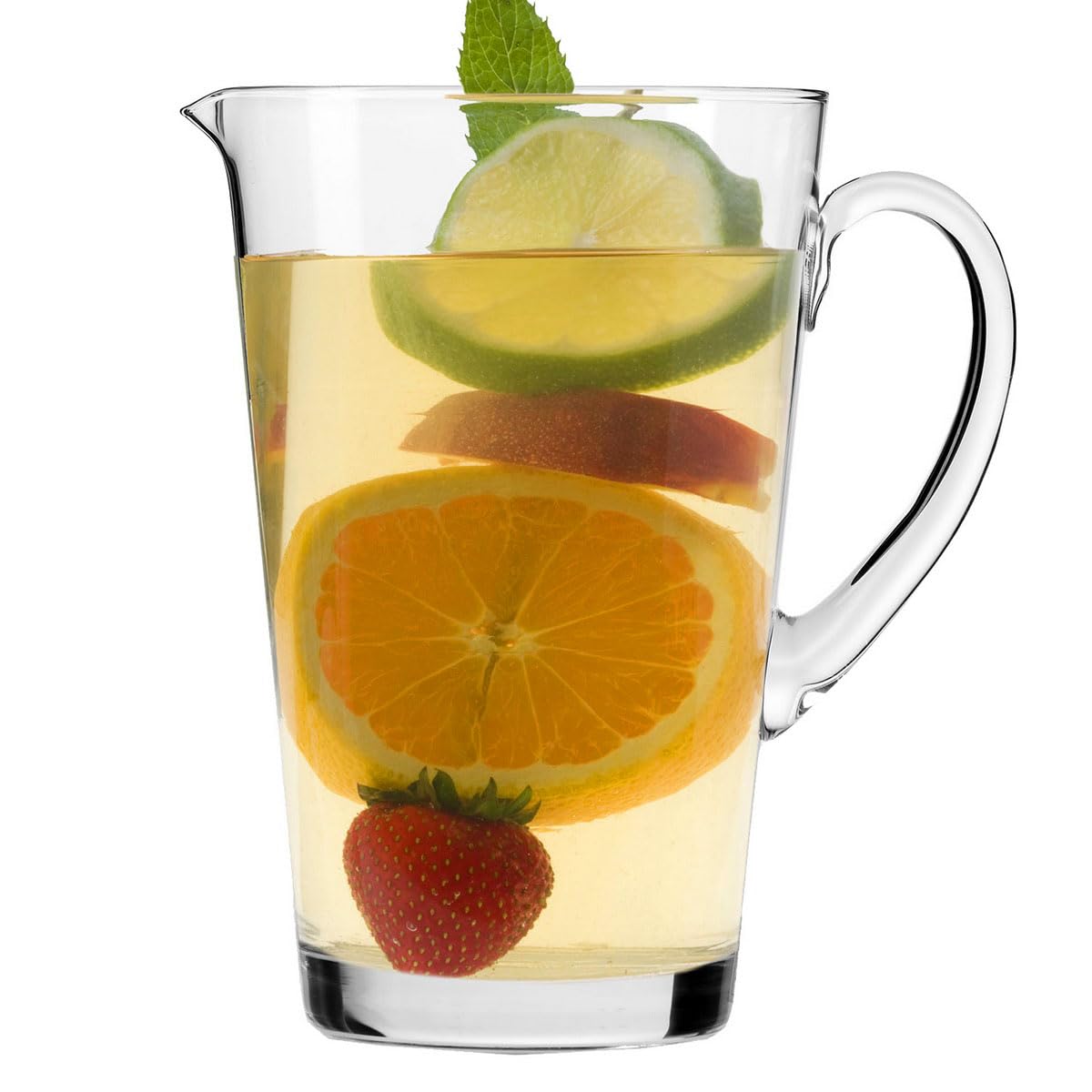 KROSNO Dzbanek do Wody, Soków i Napojów Kolekcja Harmony, 1000 ml | Szkło Kryształowe Bezołowiowe, ręcznie formowany, do wody, soków, lemoniady i napojów, zmywarka