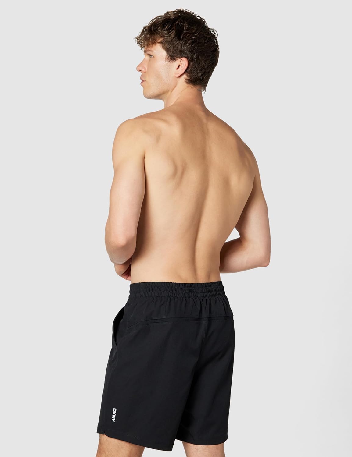 DKNY Mens Stretch Quick Dry Volley UPF 40+ Protection Swim Trunk - Image 3