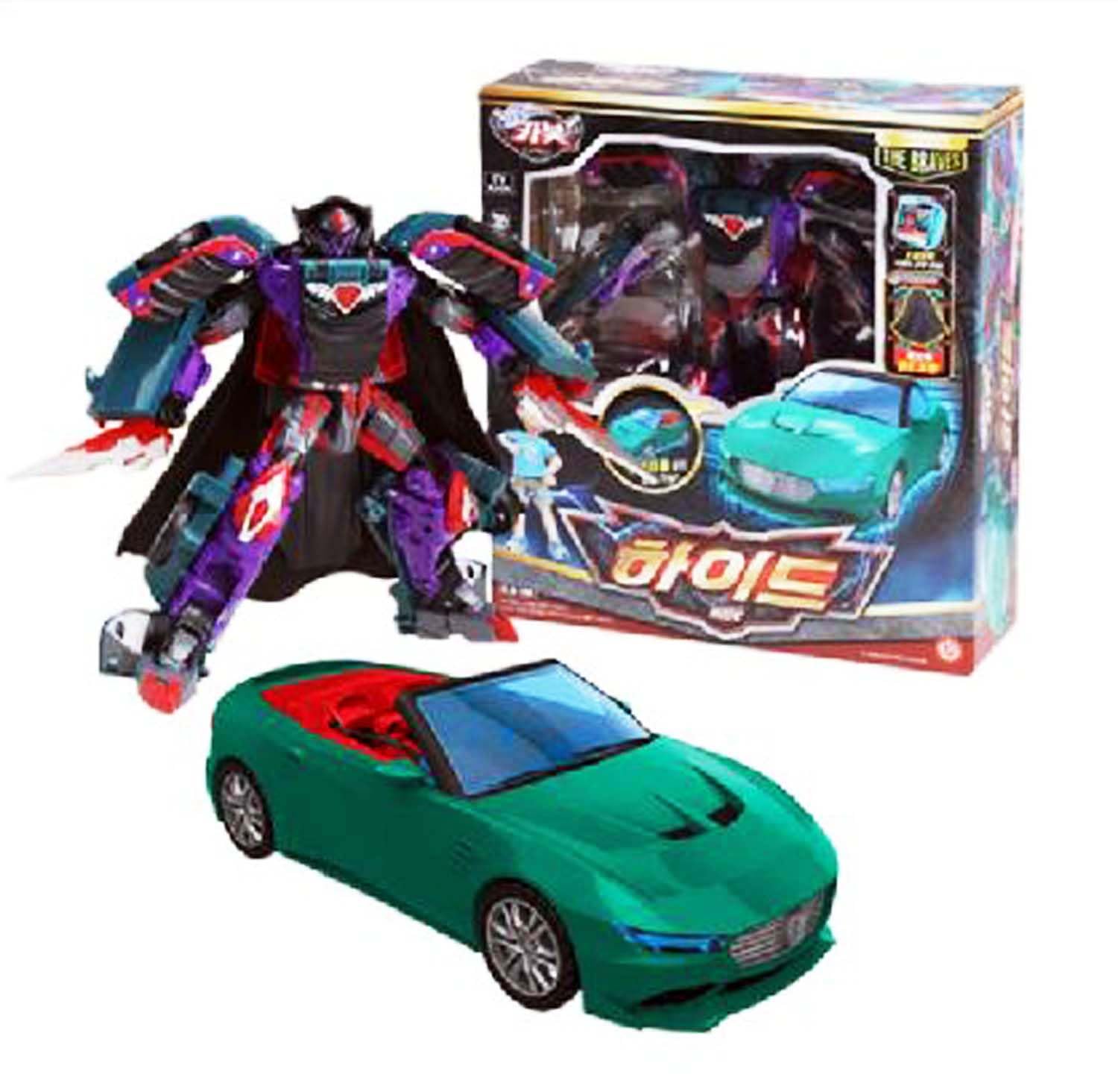Hello Carbot The Braves Hide Hyde Wizard Transforming Robot Car | Small, Cube Pack