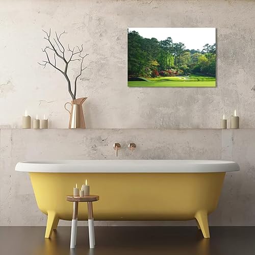 Vista 200 de chenchenArt Arte de pared de campo de golf de Estados Unidos, TPC, Sawgrass Golf Course, impresiones en lienzo, decoración de pared de golf para Rojo