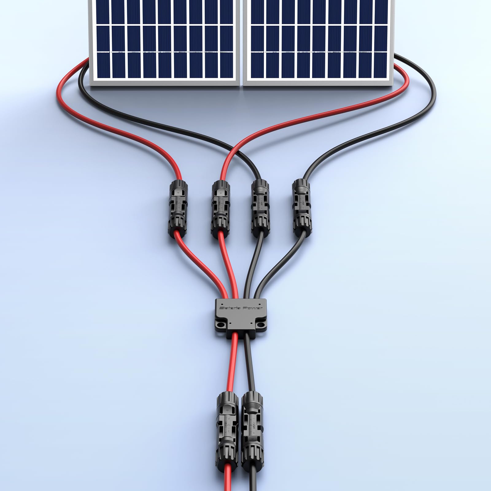 Snapklik.com : Solar Connectors For 2 Solar Panels, IP68 Waterproof ...