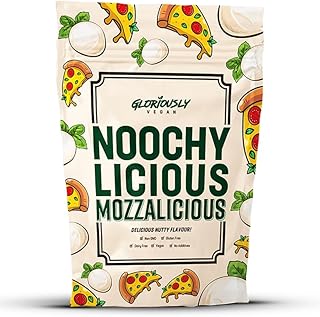 Gloriously Vegan NoochyLicious MozzaLicious - Delicious Vegan Flavoured - Enjoy Authentic Mozzarella Flavor in Vegan Cheese