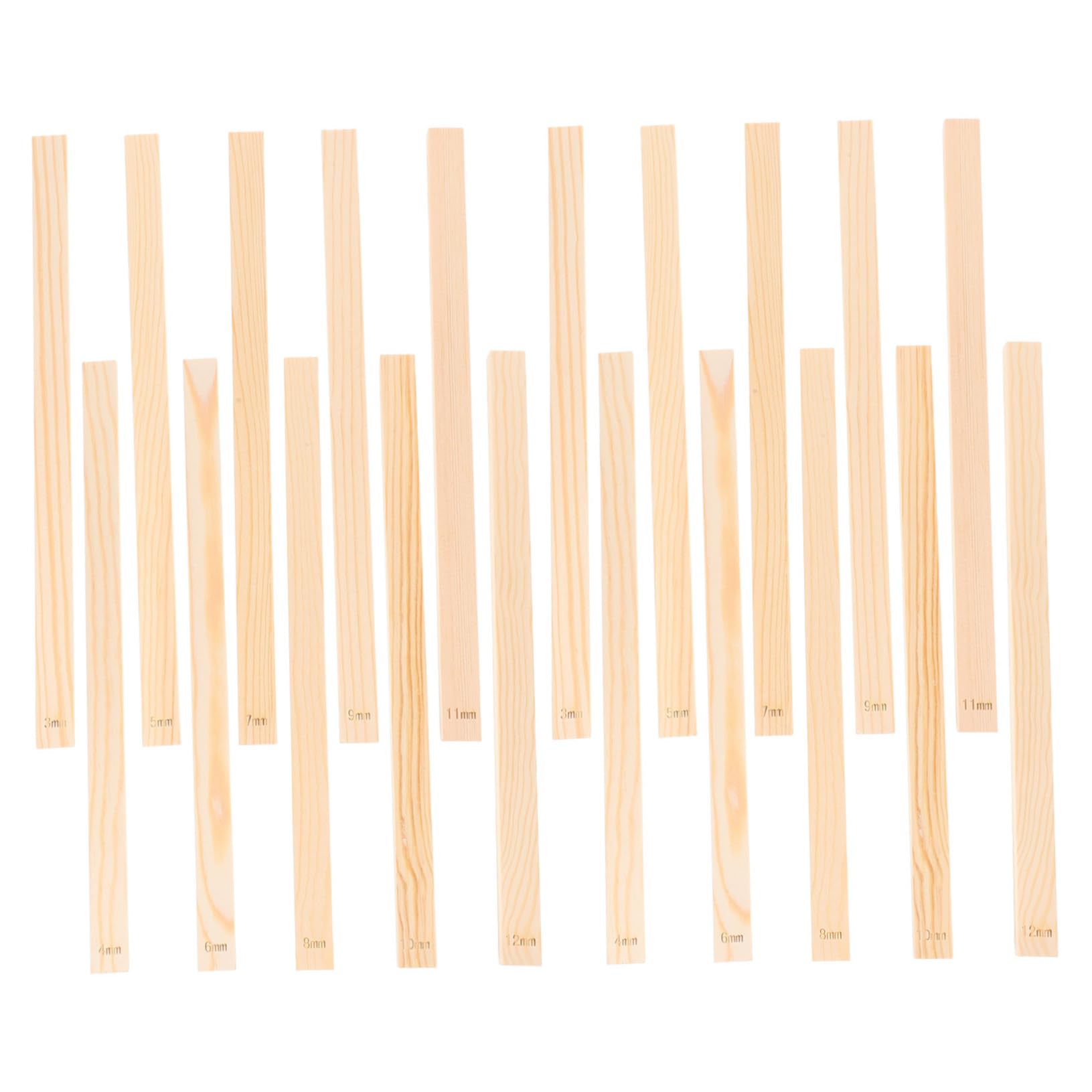Outils de mesure épaisseur barres guide argile polymère pour accessoires découpe modélisme 20pcs