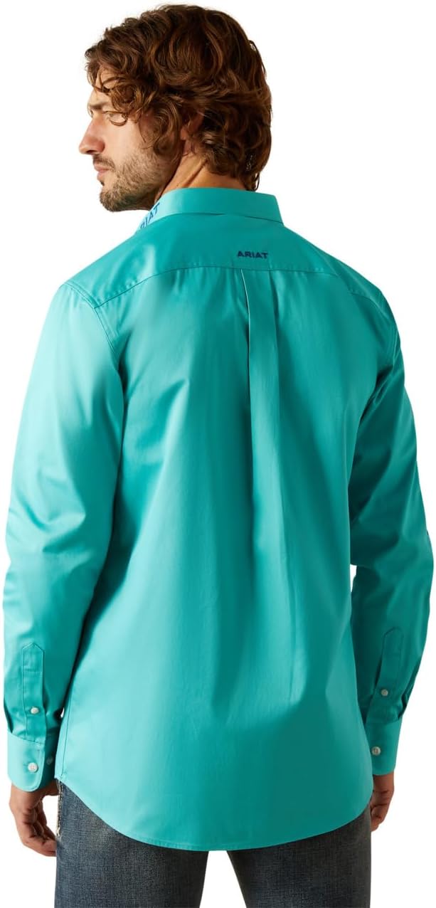 Ariat Mens Team Logo Twill Fitted Shirt - Image 2