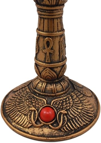 Miniatura 4 de Atlantic Collectibles Antiguo Egipcio Horus Falcon Bird God Of The Sky - Cáliz de copa de vino de resina de 6 onzas con forro de acero inoxidable