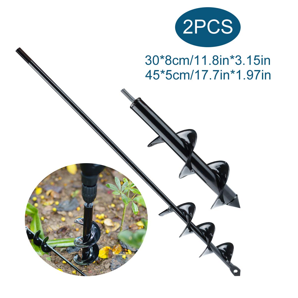 punta per trivella per scavatrice a coclea