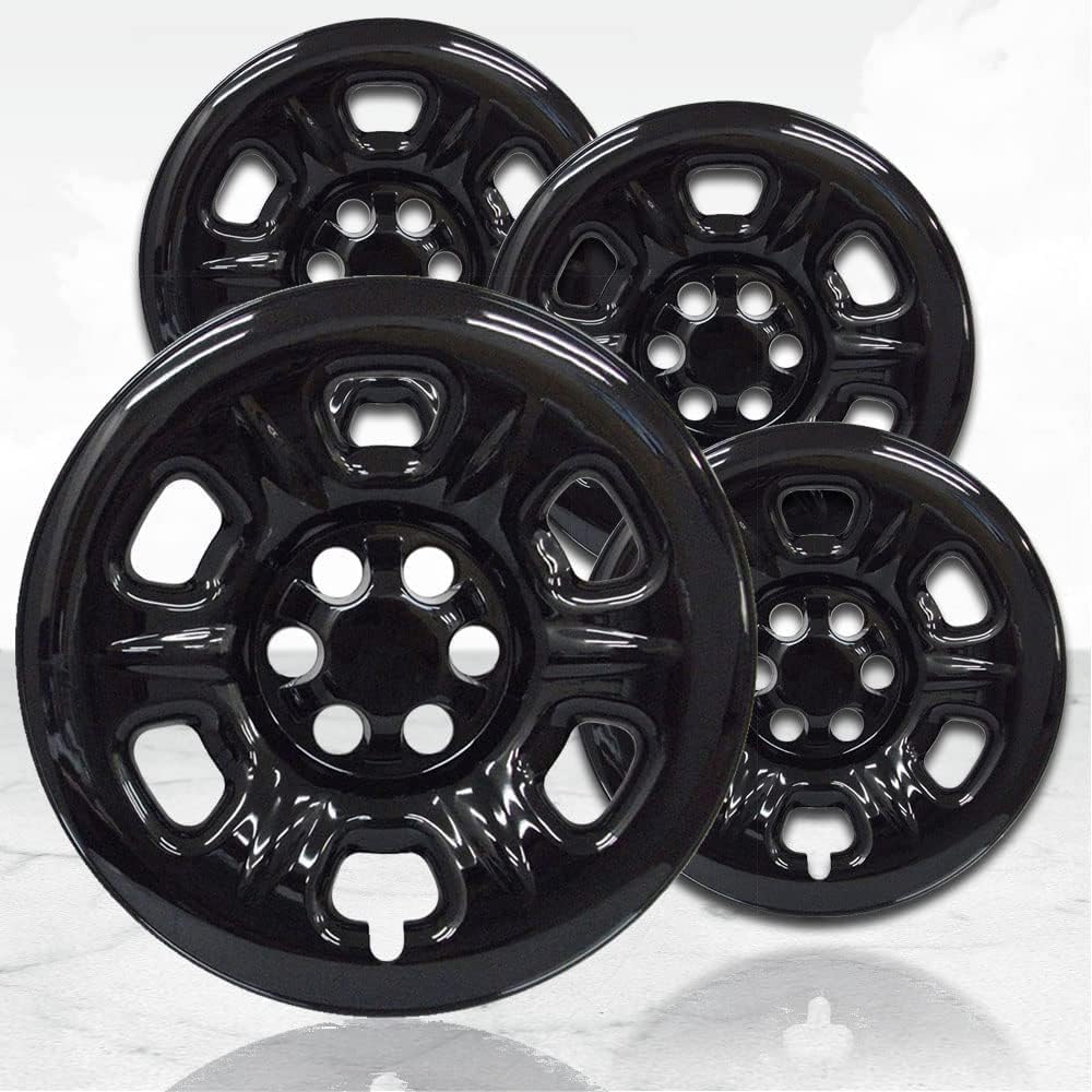 Upgrade Your Auto 16" 4pc Gloss Black Wheel Skins (Set of 4) for Nissan Frontier 2005-2025