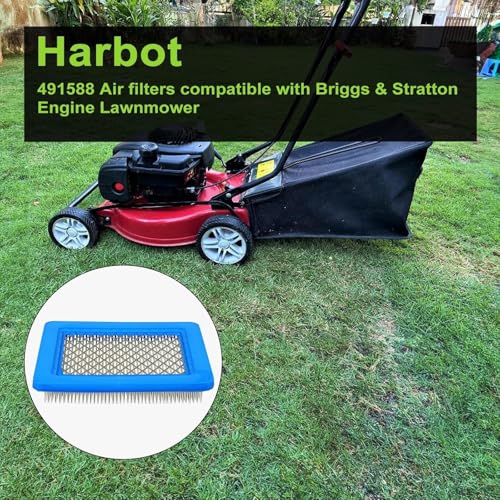 Harbot 491588S Air Filter with Lawnmower
