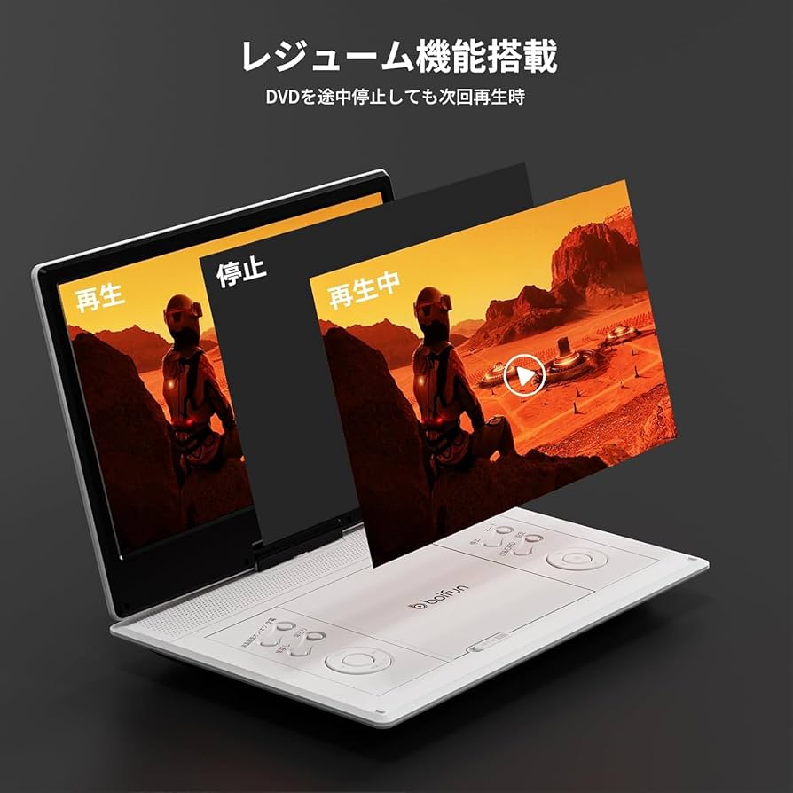 boifun BFN-142 ポータブルDVDプレーヤー Amazon.co.jp: Boifun Portable DVD Player, 15.9 Type, 14.1