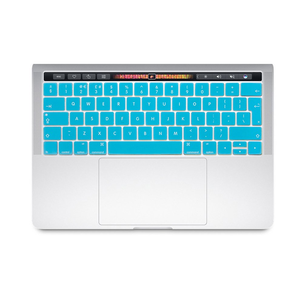 Se7enline Compatible with Macbook Keyboard Cover Skin for Mac Neo & Air 13/15 & Pro 14/16 inch (M5 M4 M3 M2 M1 A18 Pro) 2026/2025/2024/2023/2022/2021 Silicone Waterproof Dustproof EU Layout,Black — view 15
