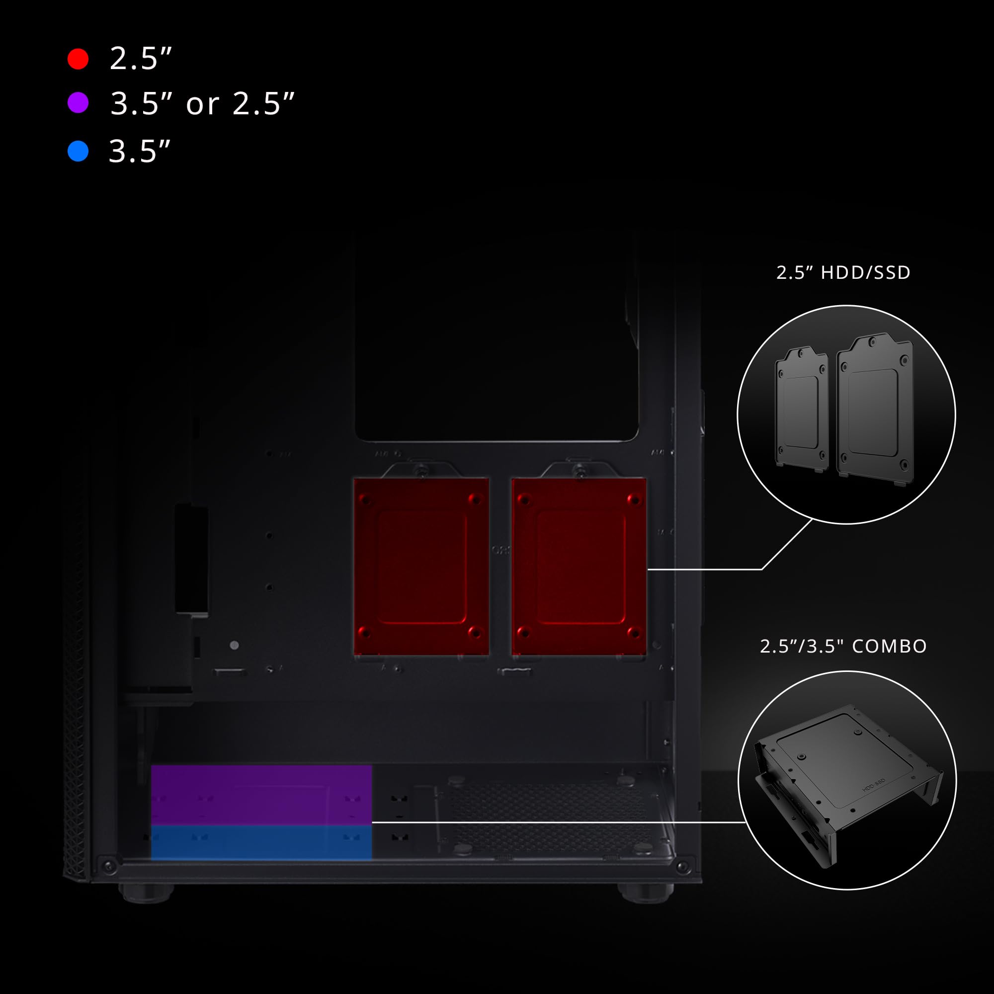 XPG Valor Mesh - Caja compacta ATX de Torre Media, diseño de Panel Frontal de Malla, Panel Lateral de Vidrio Templado de 3 mm, 4 Ventiladores de 120 mm preinstalados