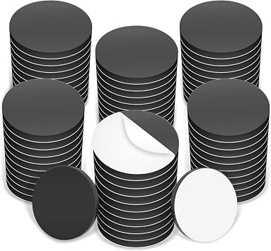 Adhesive Magnetic Discs - Round Magnetic Discs with Adhesive Backing - Magnetic Adhesive Dots Great for Crafts! Magnetic Discs are Great to use at Home, Office, School & More!1/2 inch, 250 Pieces