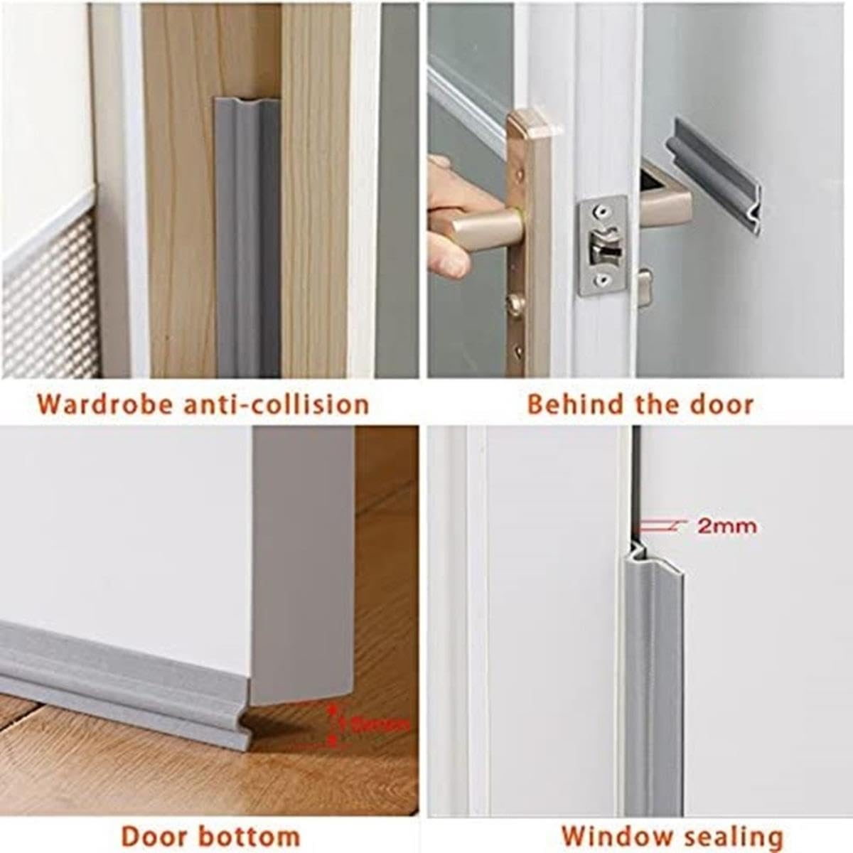 40M Acustic Foam Tape Fenêtre Bande D'étanchéité pour Porte Coulissante Fenêtres Joint Coupe-Vent Insonorisé Mousse-Auburn,40M