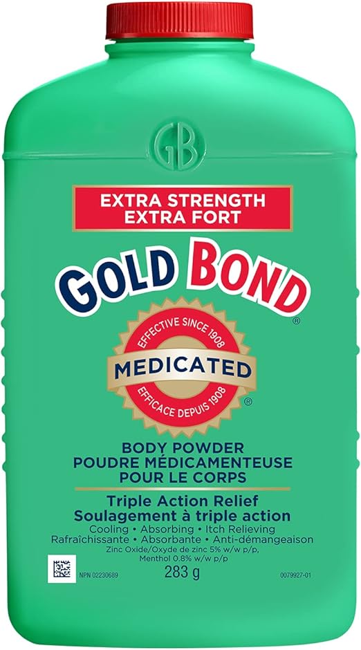 Gold Bond Medicated Extra Strength Body Powder, 283 g, Temporary Relief