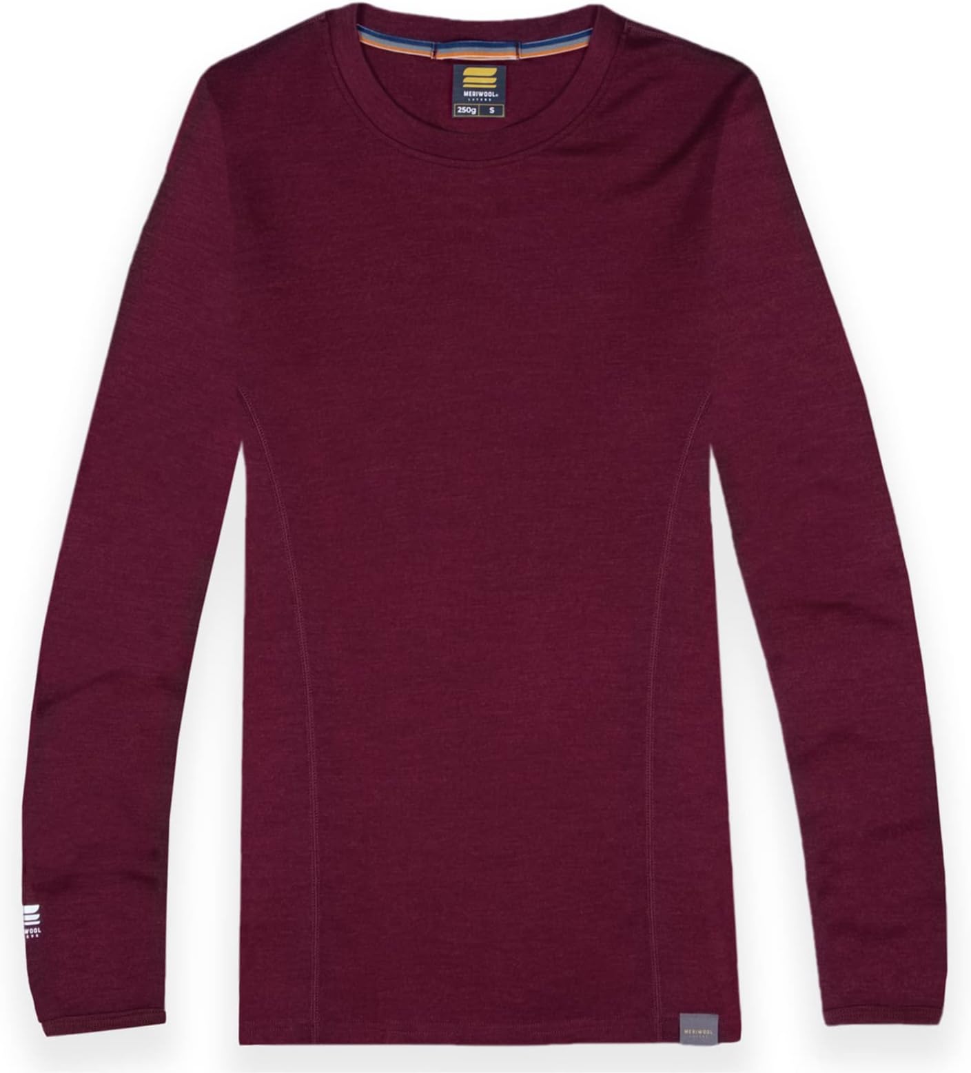 MERIWOOL Womens Base Layer 100% Merino Wool Midweight Long Sleeve Thermal Shirt