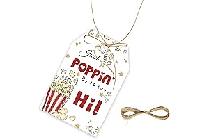 50pcs Just Popping by to Say Hi Tags