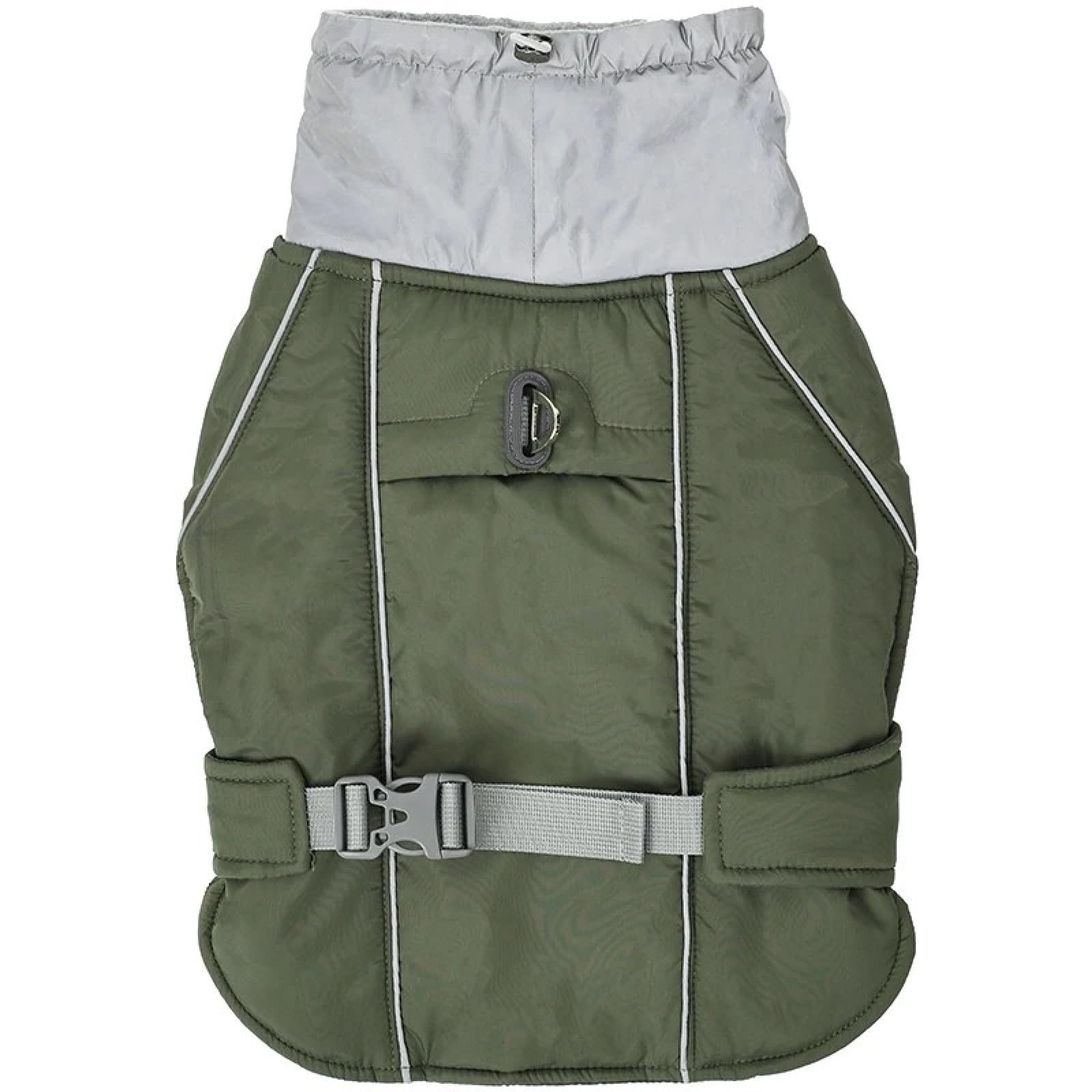 Veste d'hiver chaude en velours pour chien S vert imperméable