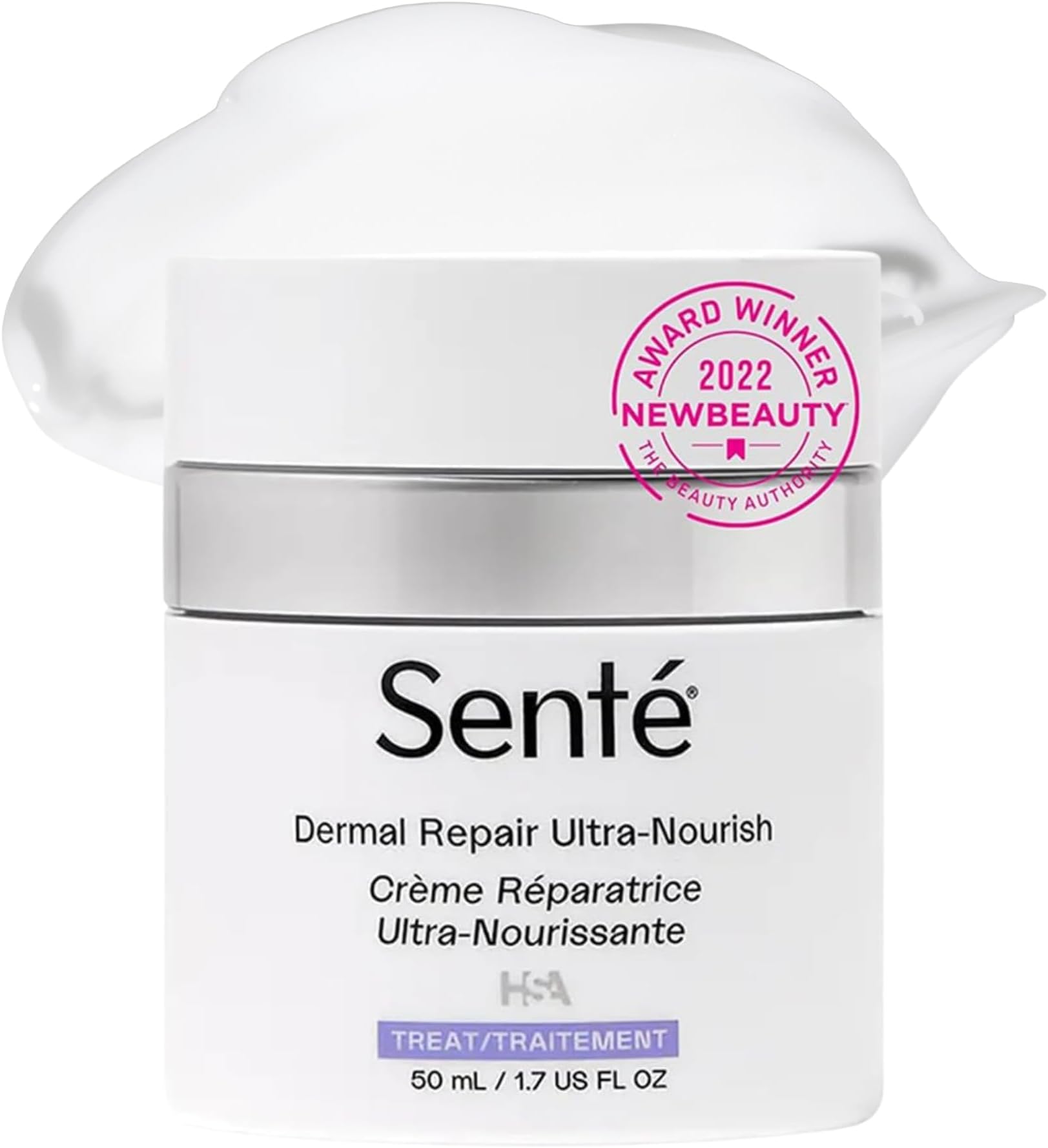 Senté Dermal Repair Ultra-Nourish | Rosacea Treatment for Dry, Sensitive Skin | Repairs, Replenishes & Reduces Skin Redness | 1.7 Fl Oz