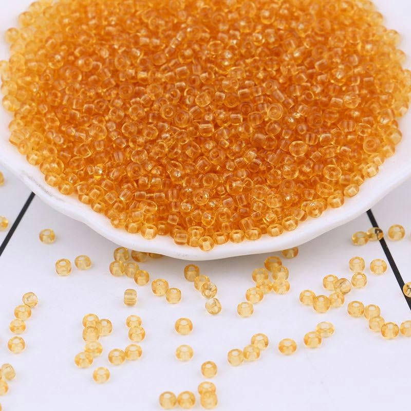 THAYLA 30000 szt., 3 mm, okrągłe niebieskie szklane koraliki do produkcji biżuterii, koraliki ryżowe, mini koraliki do bransoletki, DIY, rzemiosło, rurka