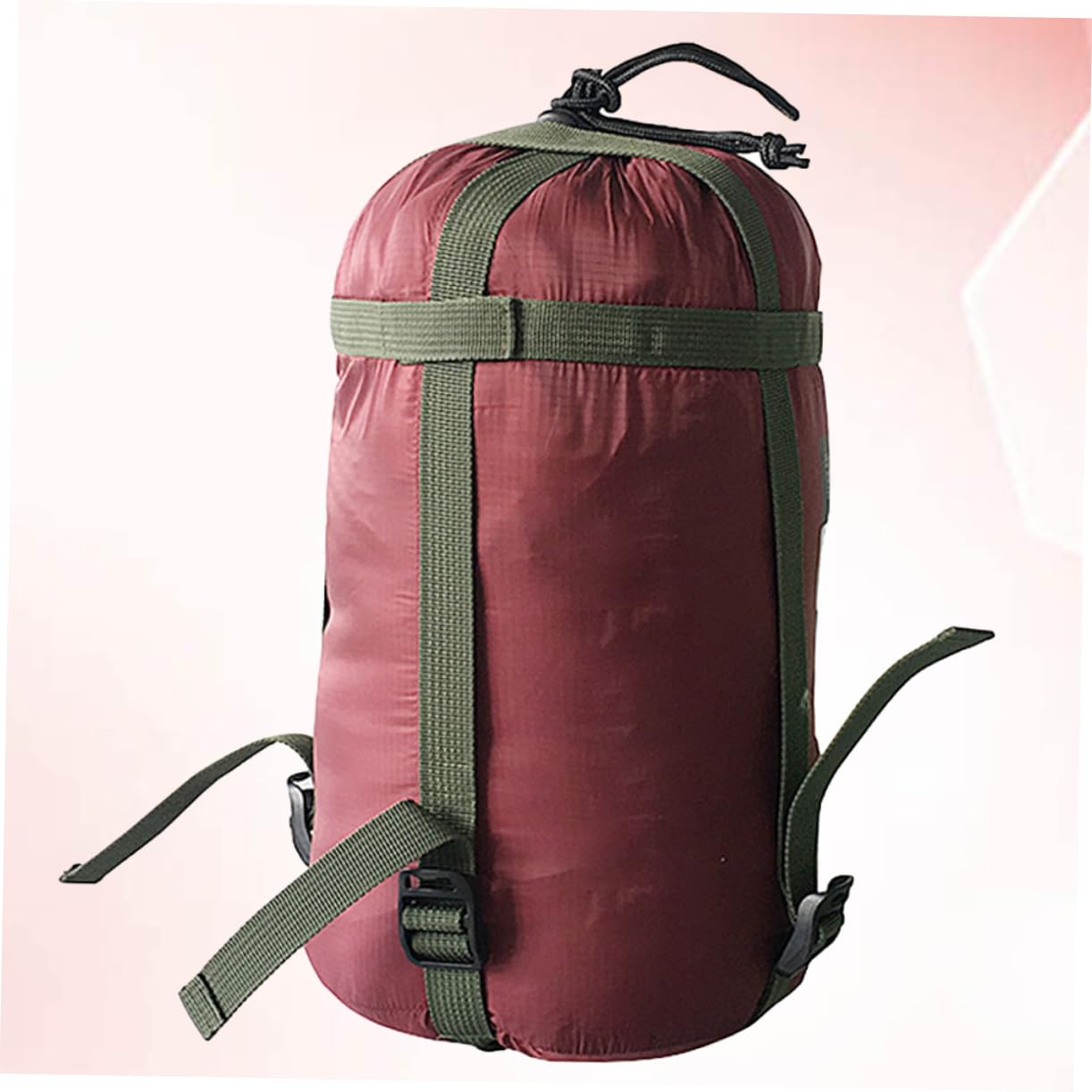 BIUDECO Compression Sack for Sleeping Bag Fleece Adult Sleeping Bag for Camping Nylon Quilt Storage Bag Reinforced Straps