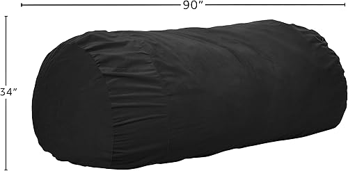 Miniatura 165 de Chill Sack Silla de puf, tumbona de 6 pies, microgamuza azul marino - solo funda Microsuede,Microsuede - Negro - Solo funda,Microsuede - Camel -