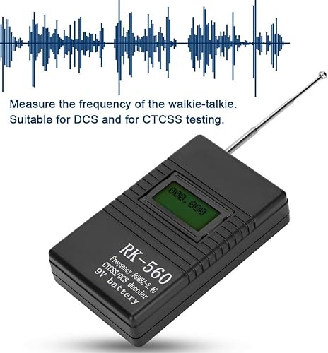 Miniatura 2 de Contador de frecuencia portátil de mano, prueba de radiofrecuencia precisa de frecuencia de 50MHz-2.4Ghz, con antena de una llave, conveniente para