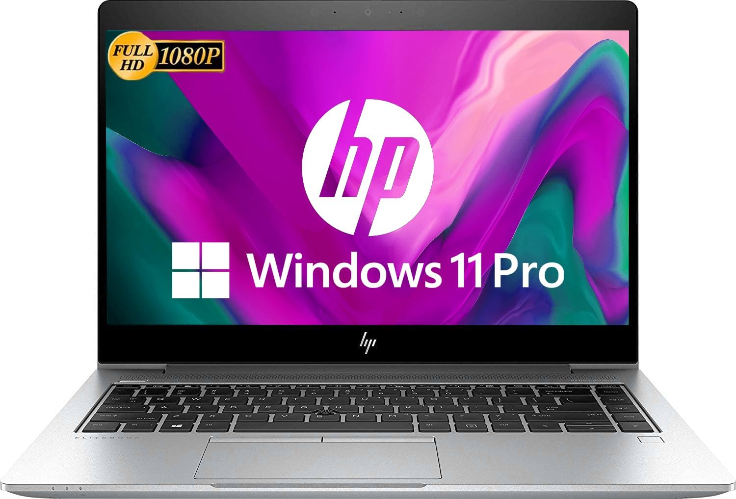 HP EliteBook 840 G6 Business Laptop, 14 pollici FHD (1920 x 1080), Intel Core i5-8365U, RAM 16 GB, SSD da 256 GB, tastiera US QWERTY Windows, 11 Pro (ricondizionato)