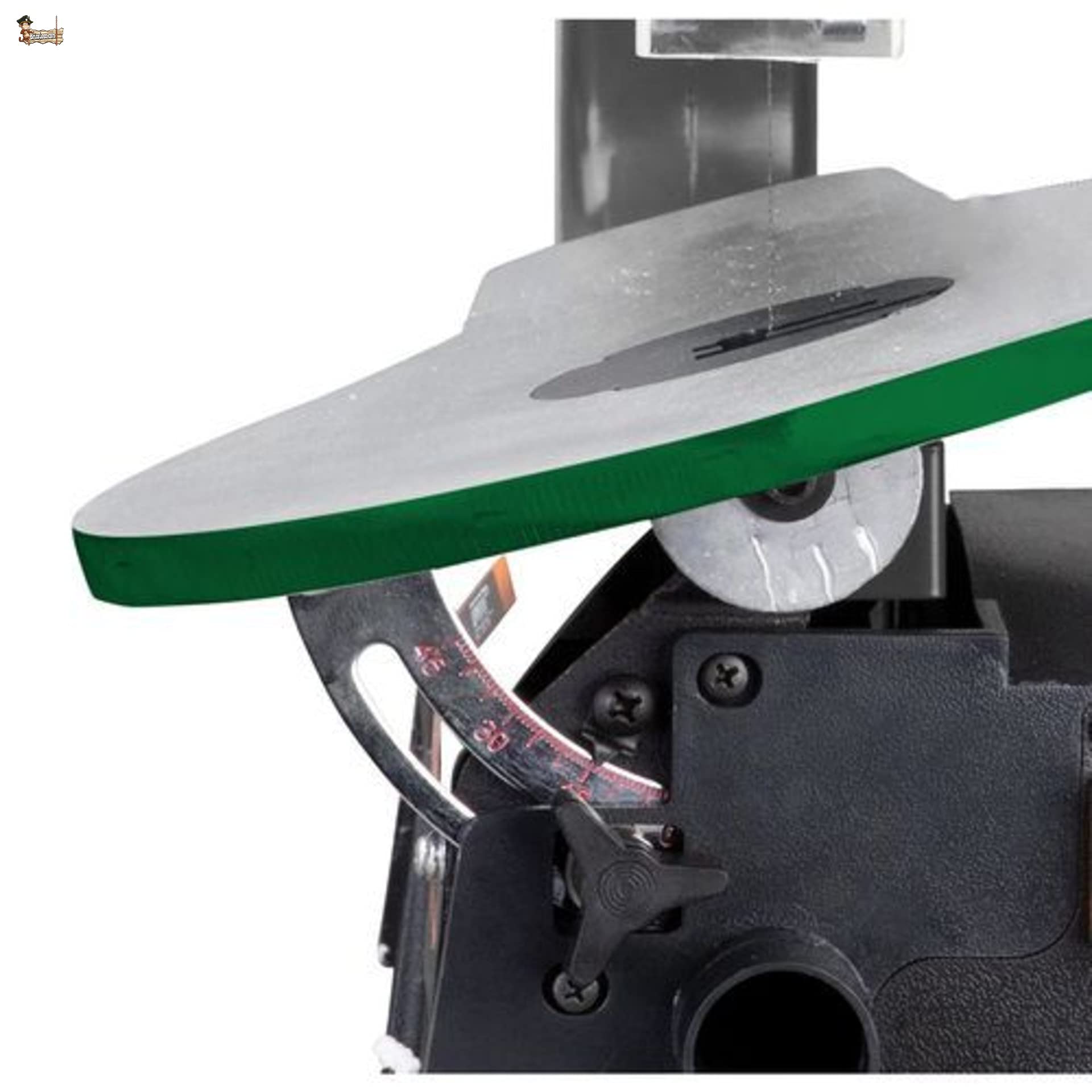 BricoLoco Sierra marquetería eléctrica segueta cinta madera, metal, plástico, yeso. Lijadora manual integrada. 18 seguetas surtidas y kit 103 herramientas de lijado.