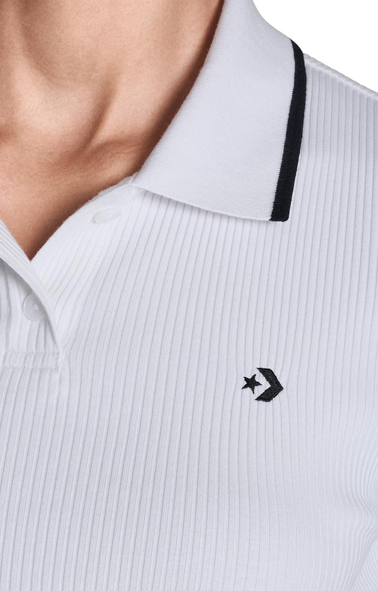 Converse Womens Cropped Star Chevron Polo - Image 6