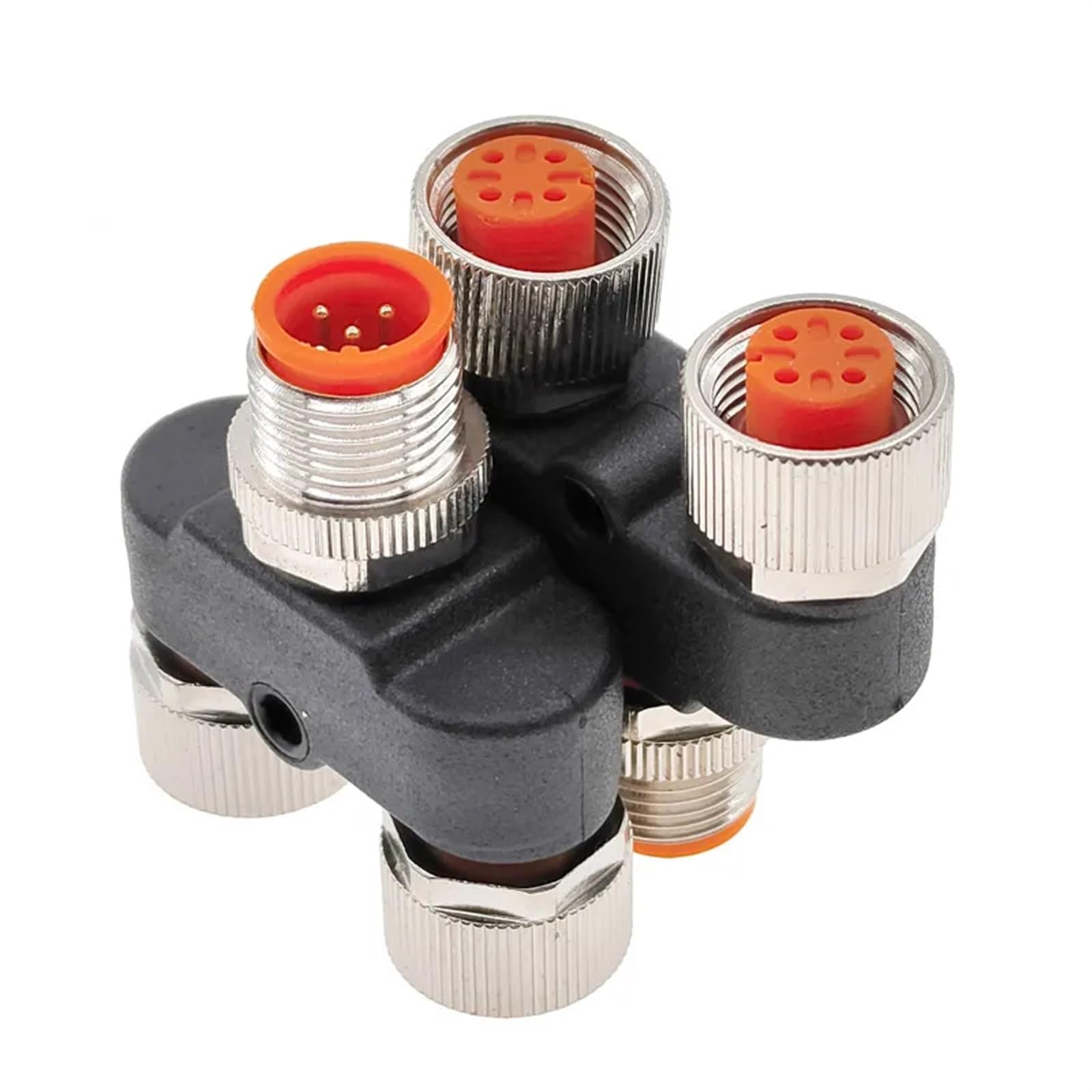 Connettore sensore M12 Spina di conversione Tubo a 3 Vie Impermeabile Maschio Femmina 4 Pin 5 Pin Connettori codice A a Forma di Y(441A)