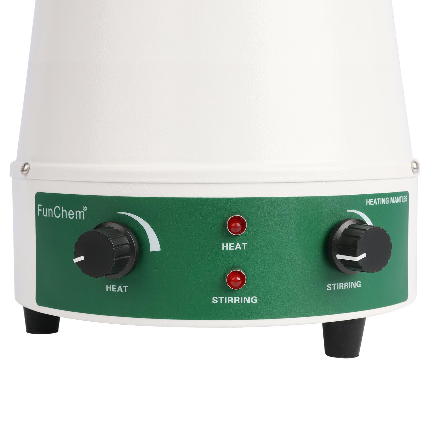 FunChem Manto calefactor, manto de calefacción de laboratorio adaptable con agitación magnética, control de temperatura de 0 a 1600 RPM, funciona a 110 V/450 ℃, potencia de 350 W, apto para capacidad