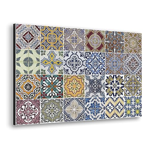 Protector contra salpicaduras de cocina de aluminio fabricado en Italia para estufa y protección de pared lavable y fácil de montar guardabarros de metal 48 x 72