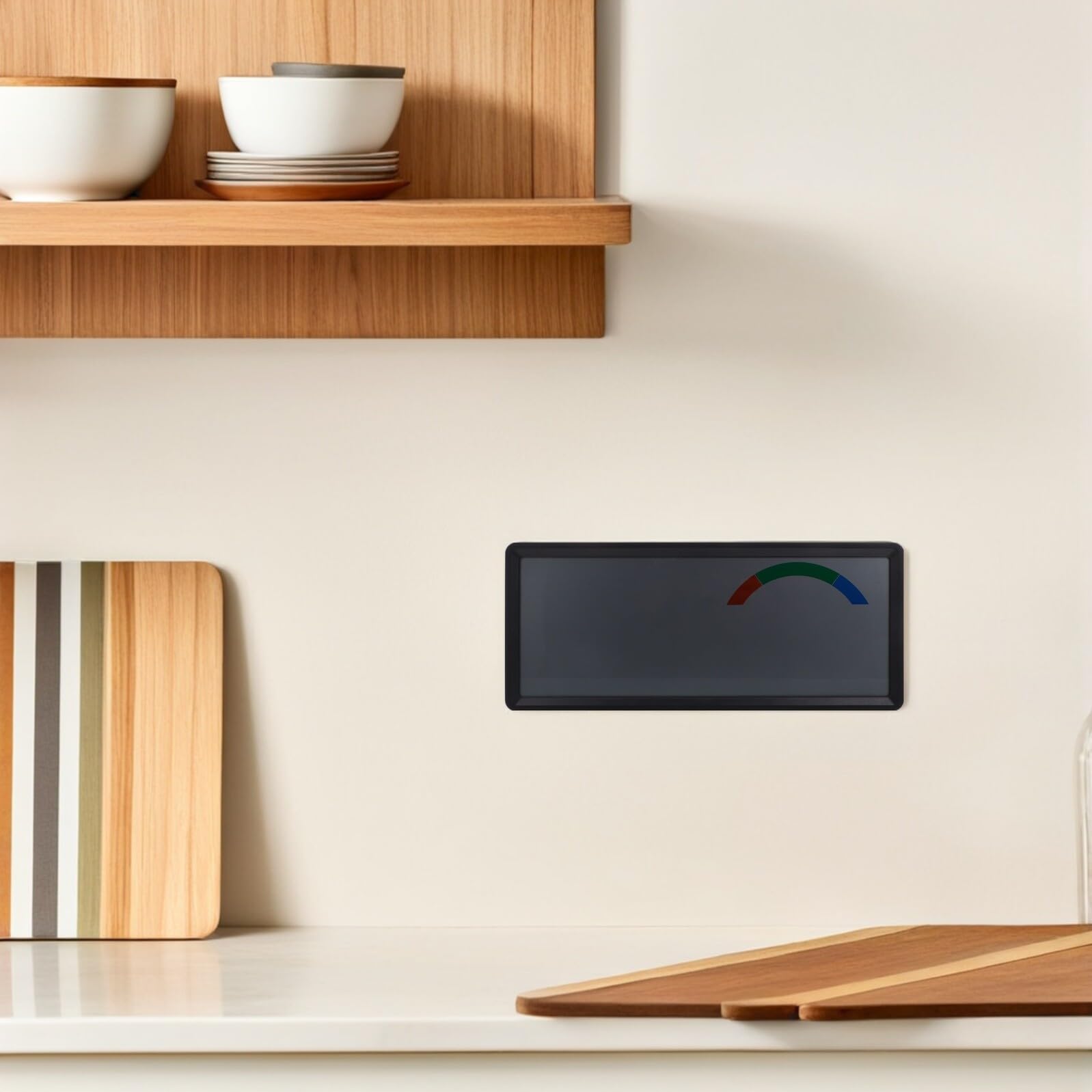 Tofficu Reloj de Pared Digital LCD Grande 14 Pulgadas con Termohigrómetro Integrado, Indicador de Temperatura y Humedad, Multifuncional con Calendario y Alarma, Adecuado para Dormitorio