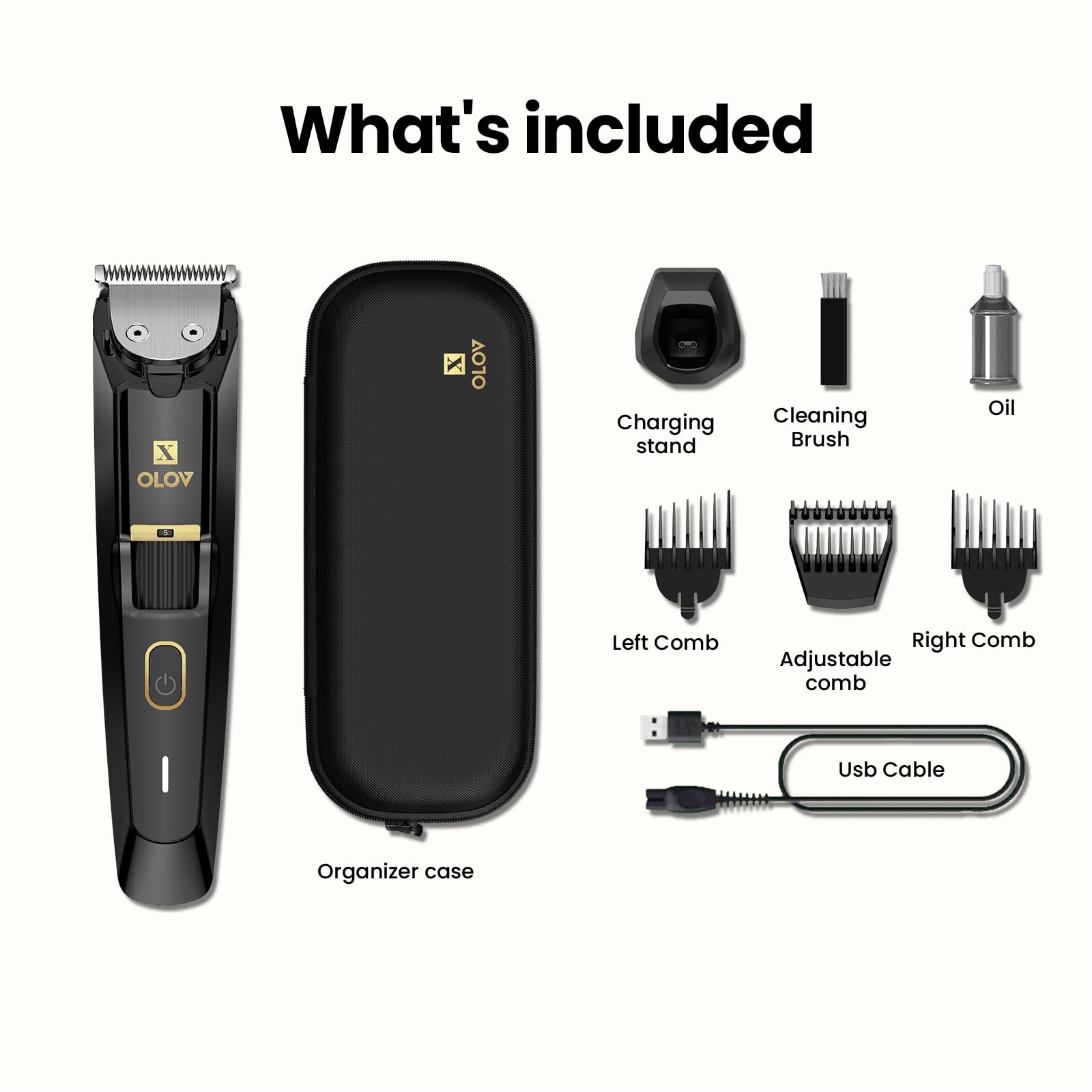 Men's Beard Trimmer - 20 Lengths, Cordless & Waterproof -9 Men's Beard Trimmer - 20 Lengths, Cordless & Waterproof -9