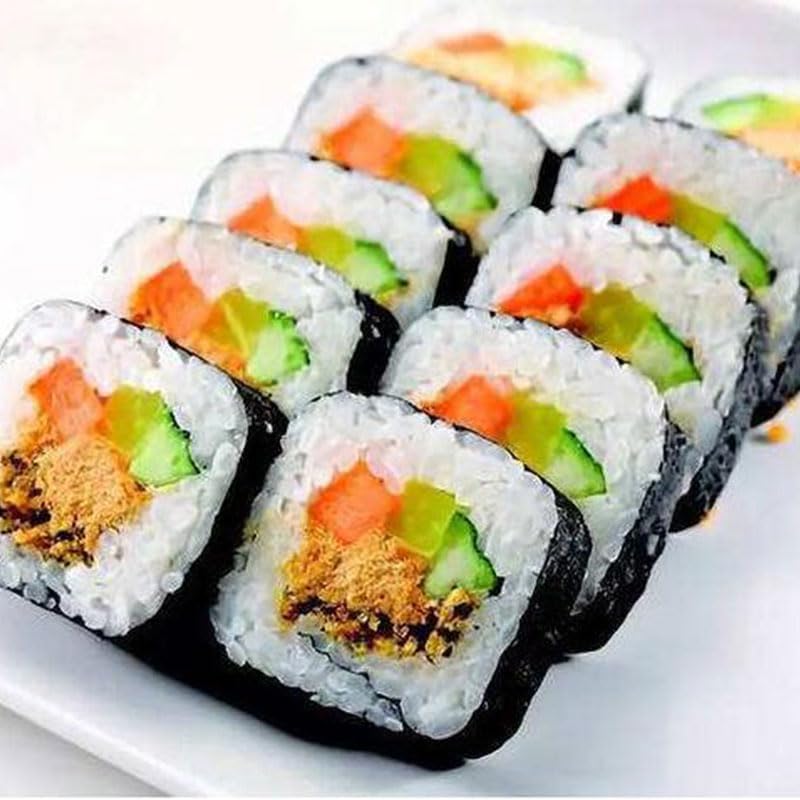 Rice Roll Maker - Stainless Steel Automatic Sushi Machine for Perfect Sushi Rolls & Rice Balls - Easy to Use Desktop Nigiri Maker