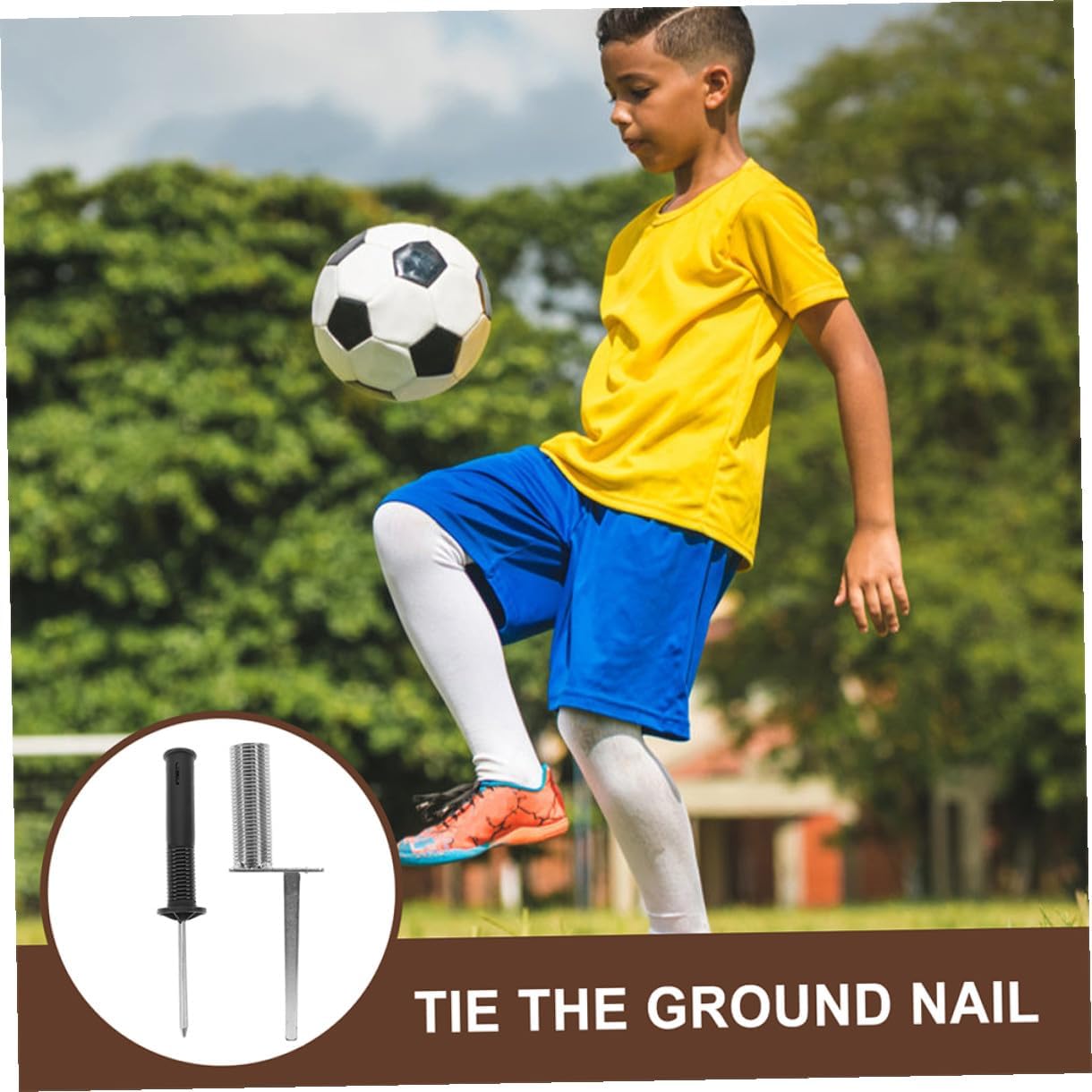 4pcs Soccer Training Corner Flags with Metal and Black Spring-Loaded Ground Stakes, Football Flag Mounts for Outdoor Agility Training and Field Marking Equipment