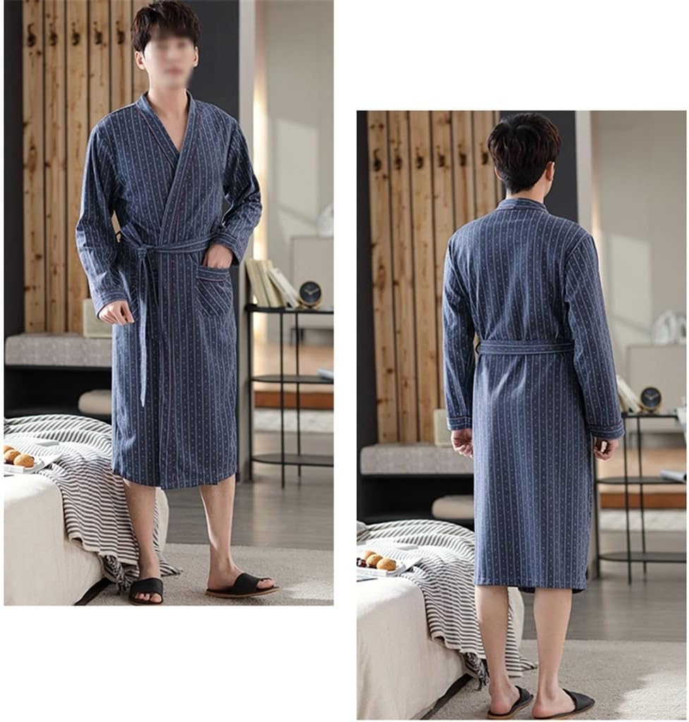 Men's Bathrobes Shower Pajamas Robes Long